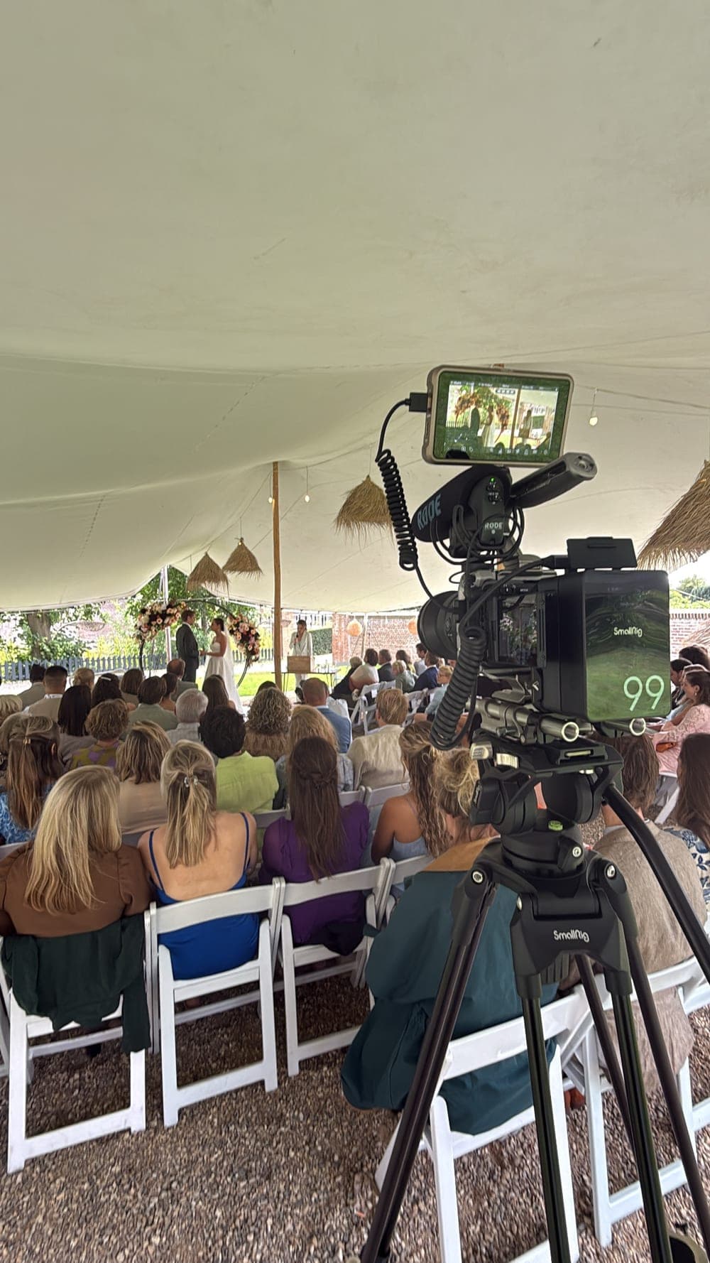 Daeco Media behind the scenes — filming a wedding